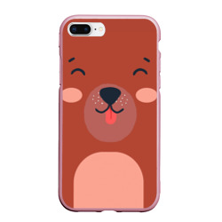 Чехол для iPhone 7Plus/8 Plus матовый Малаш медвежонок