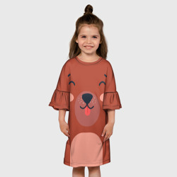Детское платье 3D Малаш медвежонок - фото 2