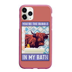 Чехол для iPhone 11 Pro Max матовый Ты пузырь в моей ванне