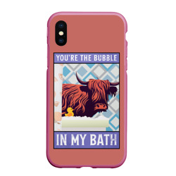 Чехол для iPhone XS Max матовый Ты пузырь в моей ванне