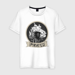 Пират черная борода – Мужская футболка хлопок с принтом купить со скидкой в -20%