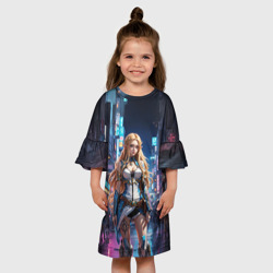 Детское платье 3D Зельда на вечерней прогулке - фото 2