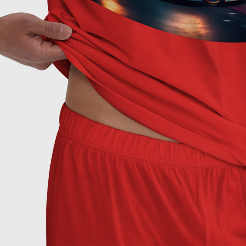 Мужская пижама хлопок Суперавто, цвет красный - фото 6