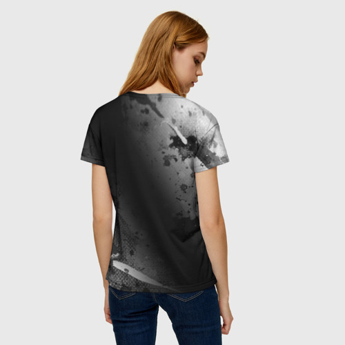 Женская футболка 3D Beastars glitch на темном фоне: надпись, символ, цвет 3D печать - фото 4