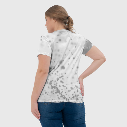 Женская футболка 3D Beastars glitch на светлом фоне: надпись, символ, цвет 3D печать - фото 7