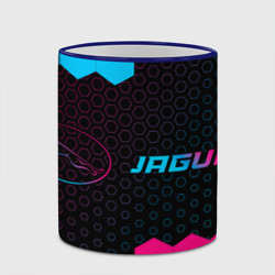 Кружка с полной запечаткой Jaguar - neon gradient: надпись и символ - фото 2