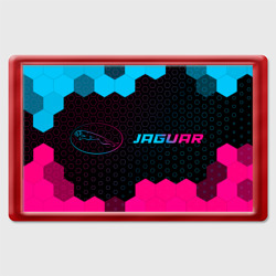 Магнит 45*70 Jaguar - neon gradient: надпись и символ