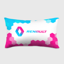 Подушка 3D антистресс Renault neon gradient style: надпись и символ