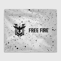 Плед 3D Free Fire glitch на светлом фоне: надпись и символ