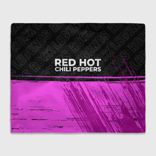 Плед 3D Red Hot Chili Peppers rock Legends: символ сверху, цвет 3D (велсофт)