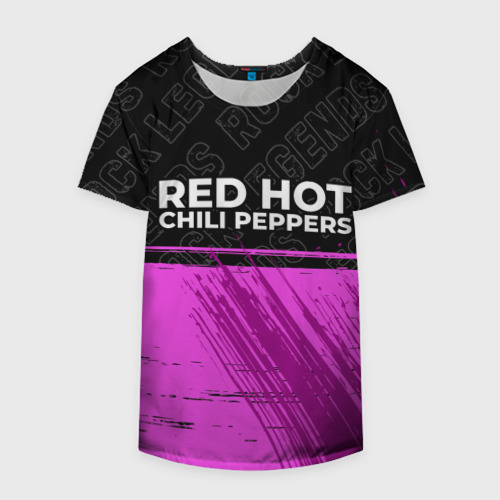 Накидка на куртку 3D Red Hot Chili Peppers rock Legends: символ сверху, цвет 3D печать - фото 4