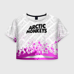 Женская футболка Crop-top 3D Arctic Monkeys rock Legends: символ сверху