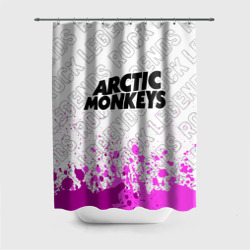 Штора 3D для ванной Arctic Monkeys rock Legends: символ сверху