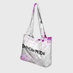 Пляжная сумка 3D Depeche Mode rock Legends: надпись и символ - фото 2