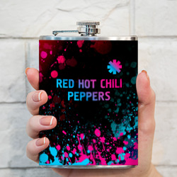 Фляга Red Hot Chili Peppers - neon gradient: символ сверху - фото 2