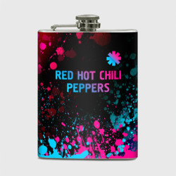 Фляга Red Hot Chili Peppers - neon gradient: символ сверху