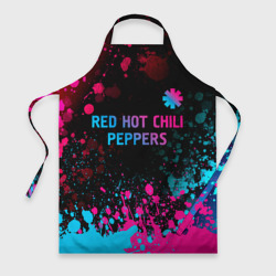 Фартук 3D Red Hot Chili Peppers - neon gradient: символ сверху