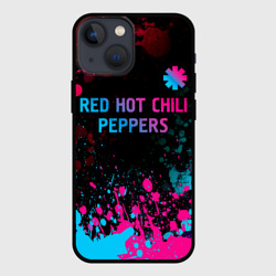 Чехол для iPhone 13 mini Red Hot Chili Peppers - neon gradient: символ сверху