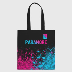 Шоппер 3D Paramore - neon gradient: символ сверху