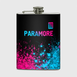 Фляга Paramore - neon gradient: символ сверху