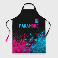 Фартук 3D Paramore - neon gradient: символ сверху