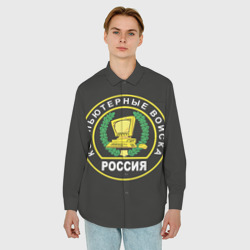 Мужская рубашка oversize 3D Компьютерные войска - фото 2