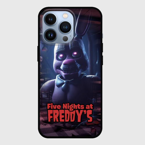 Чехол для iPhone 13 Pro с принтом Five   Nights at Freddys  Bonnie, вид спереди #2