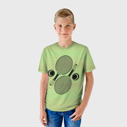 Детская футболка 3D Настольный теннис или пинг понг - фото 2