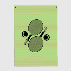 Постер Настольный теннис или пинг понг