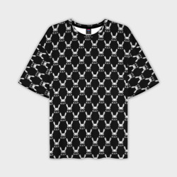 Мужская футболка oversize 3D BAP white pattern