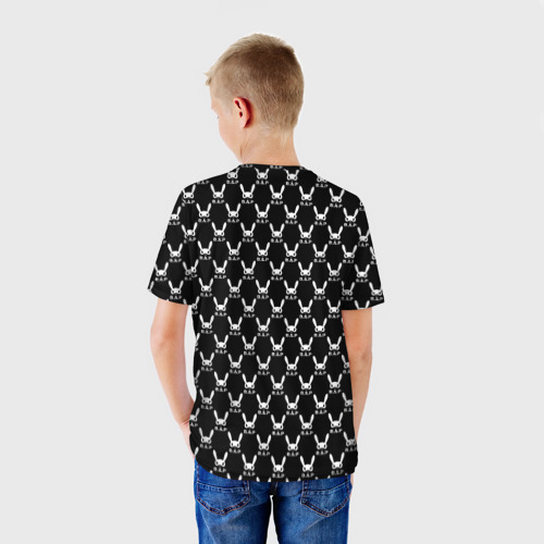 Детская футболка 3D BAP white pattern, цвет 3D печать - фото 4