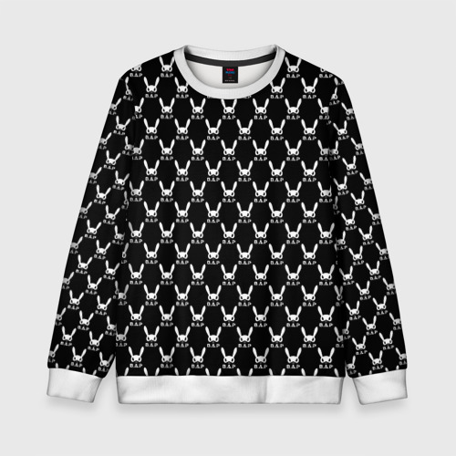 Детский свитшот 3D BAP white pattern, цвет 3D печать