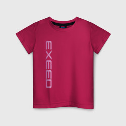 Детская футболка хлопок Exeed Pink logo