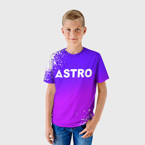 Детская футболка 3D Astro neon background, цвет 3D печать - фото 3