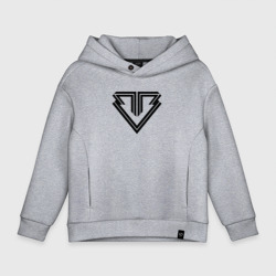 Детское худи Oversize хлопок Big bang black emblem