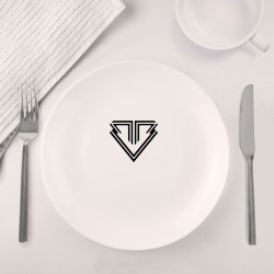 Набор: тарелка + кружка Big bang black emblem - фото 2