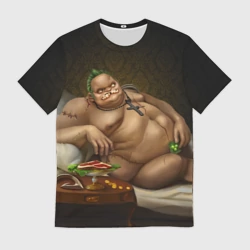 Мужская футболка 3D Пудж позирует - мем Дота 2