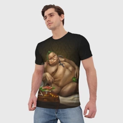 Мужская футболка 3D Пудж позирует - мем Дота 2 - фото 2