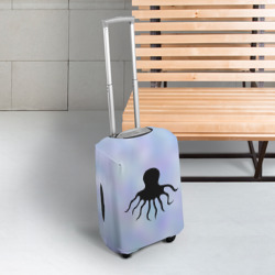Чехол для чемодана 3D Силуэт осьминога - фото 2