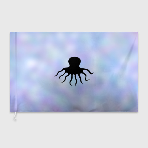 Флаг 3D Силуэт осьминога - фото 3