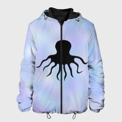 Мужская куртка 3D Силуэт осьминога
