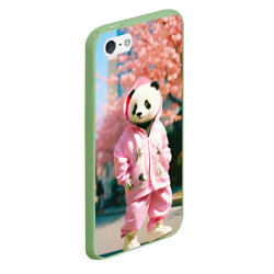 Чехол для iPhone 5/5S матовый Милая панда в пуховике - фото 2
