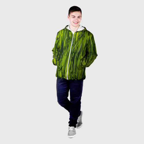 Мужская куртка 3D Ландшафт зелень, цвет 3D печать - фото 3