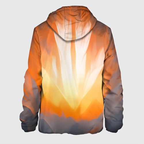 Мужская куртка 3D Нарисованная огненная лиса, цвет 3D печать - фото 2