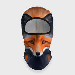 Балаклава 3D Нарисованная огненная лиса
