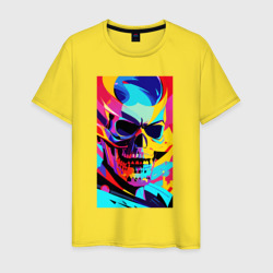 Мужская футболка хлопок Cool skull - pop art