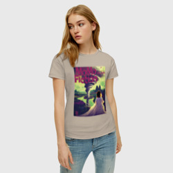 Женская футболка хлопок Momo - Девушка-Ураган - фото 2
