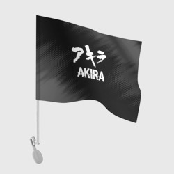 Флаг для автомобиля Akira glitch на темном фоне