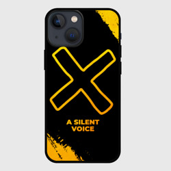 Чехол для iPhone 13 mini A Silent Voice - gold gradient