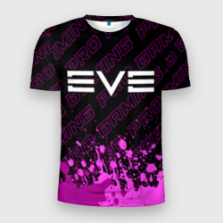 Мужская футболка 3D Slim EVE pro gaming: символ сверху